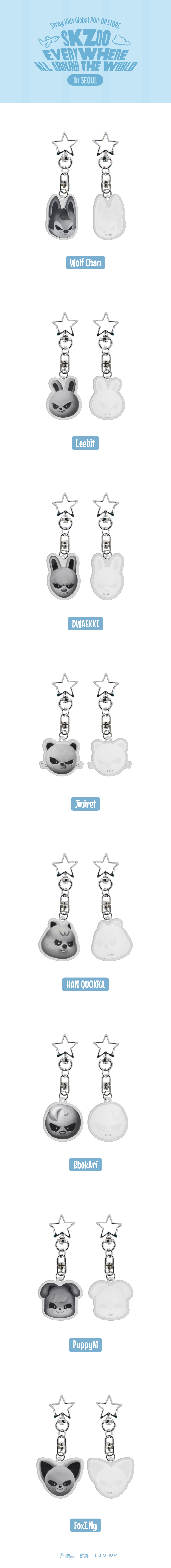 STRAY KIDS - EVIL SKZOO ACRYLIC KEYRING  [SKZOO Everywhere All Around The World]