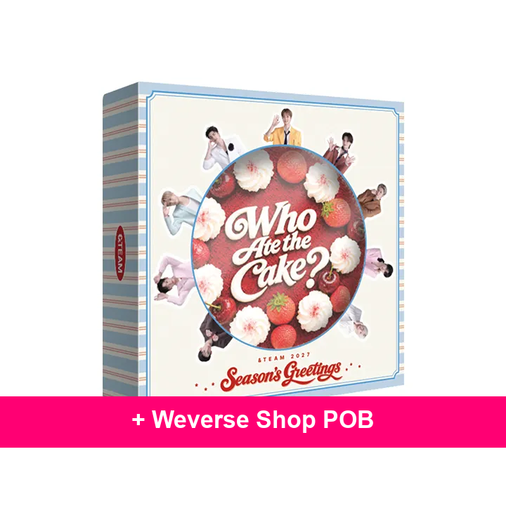 &TEAM - ＆TEAM 2027 SEASON'S GREETINGS 'Who Ate the Cake?' + Weverse Shop POB (&1-6C27-202) - image 1 - POB cover