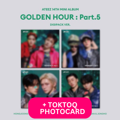 ATEEZ - 14TH MINI ALBUM [GOLDEN HOUR : Part.5] (DIGIPACK UNIT Ver.) - TOKTOQ POB