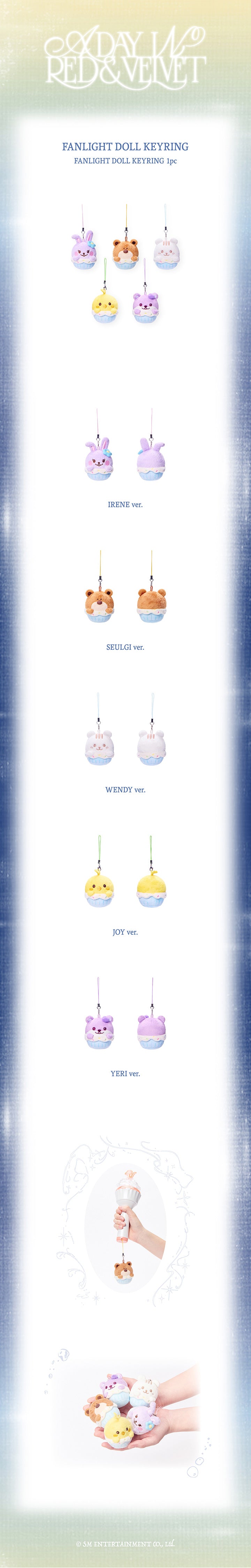 RED VELVET - FANLIGHT DOLL KEYRING [FANCON : A DAY IN RED & VELVET_MD]