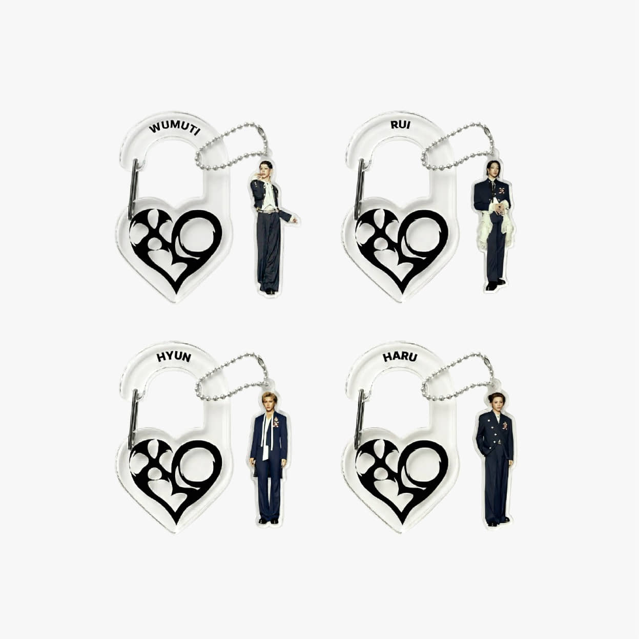 XLOV - ACRYLIC CARABINER KEYRING [SERVING-X_IN SEOUL MD]