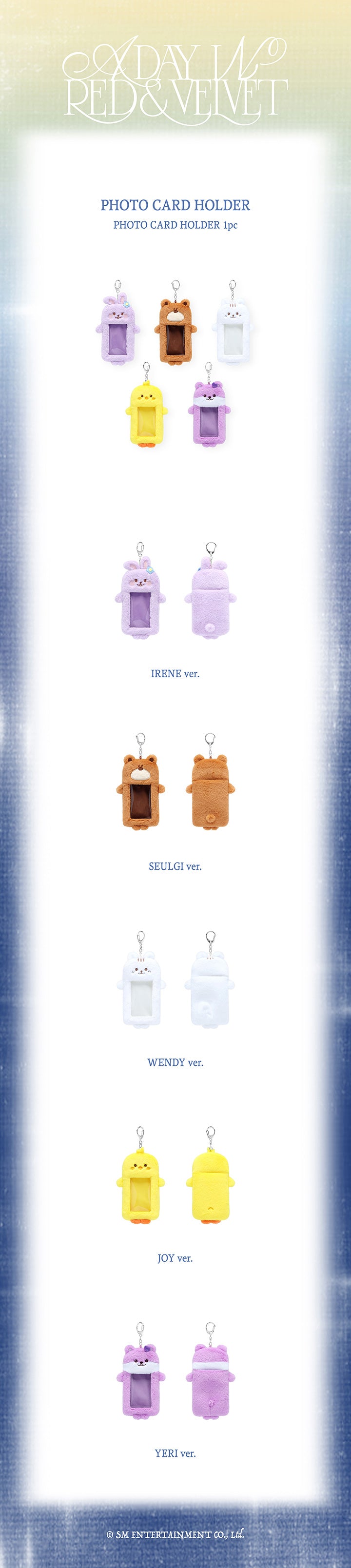 RED VELVET - PHOTO CARD HOLDER [FANCON : A DAY IN RED & VELVET_MD]