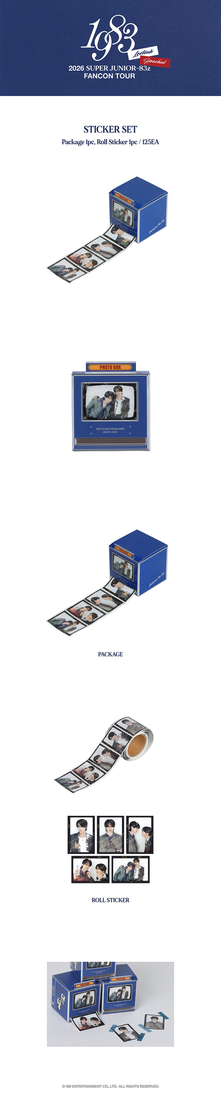 SUPER JUNIOR - 83Z_STICKER [FANCON TOUR_1983 MD]