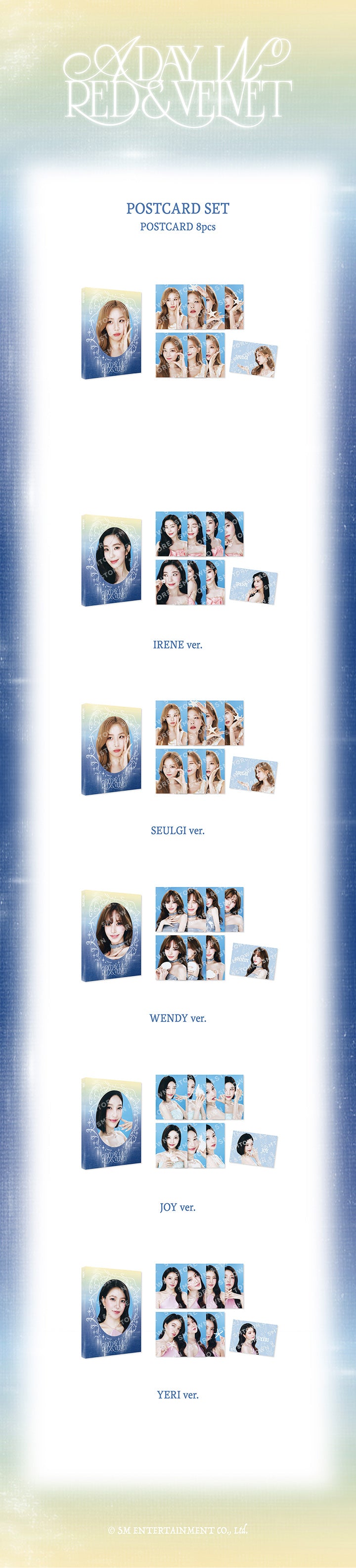 RED VELVET - POSTCARD [FANCON : A DAY IN RED & VELVET_MD]