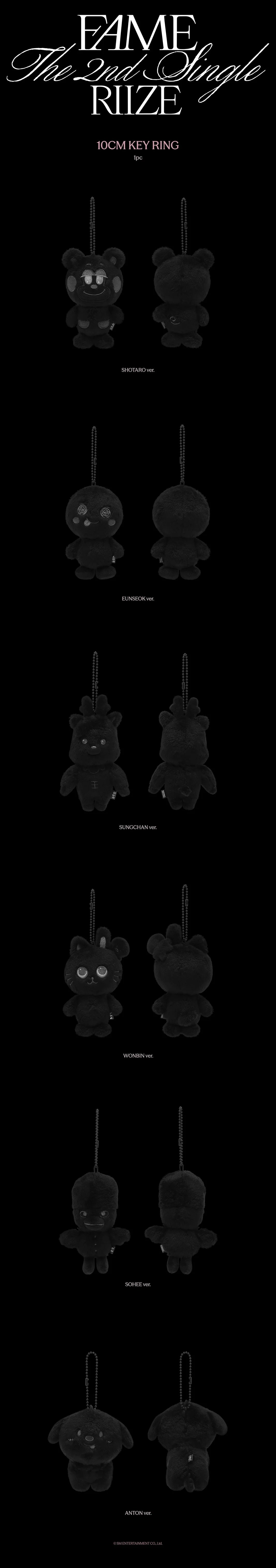 [PRE-ORDER] RIIZE -  10CM KEY RING [SILENCE INSIDE THE FAME MD]