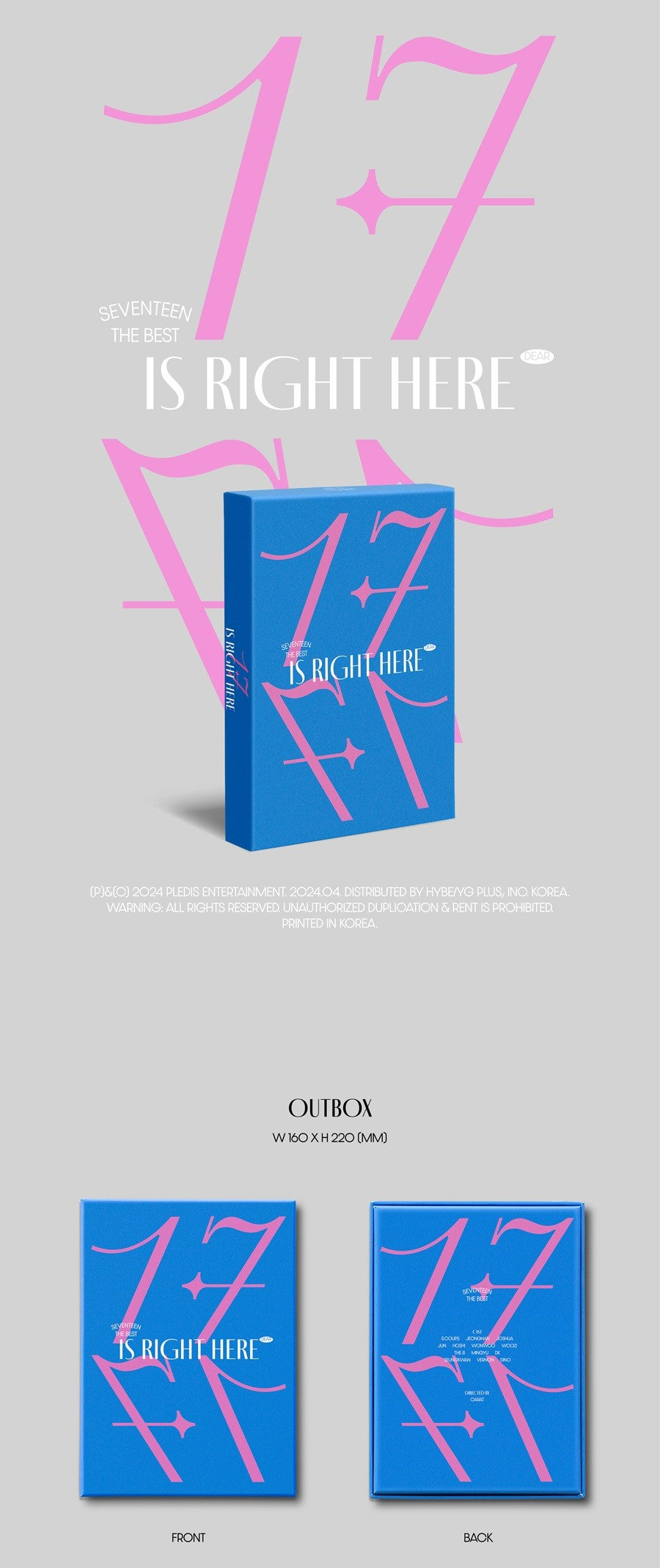 SEVENTEEN - 17 IS RIGHT HERE (BEST ALBUM) - [DEAR VERSION] – TOKKI