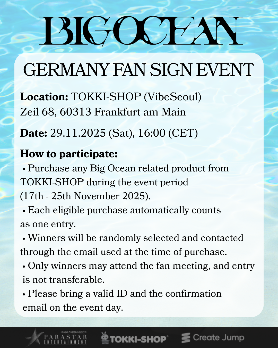 [FAN SIGN EVENT] BIG OCEAN - BUCKET HAT (PLATFORM VER.) [PRE-ORDER]