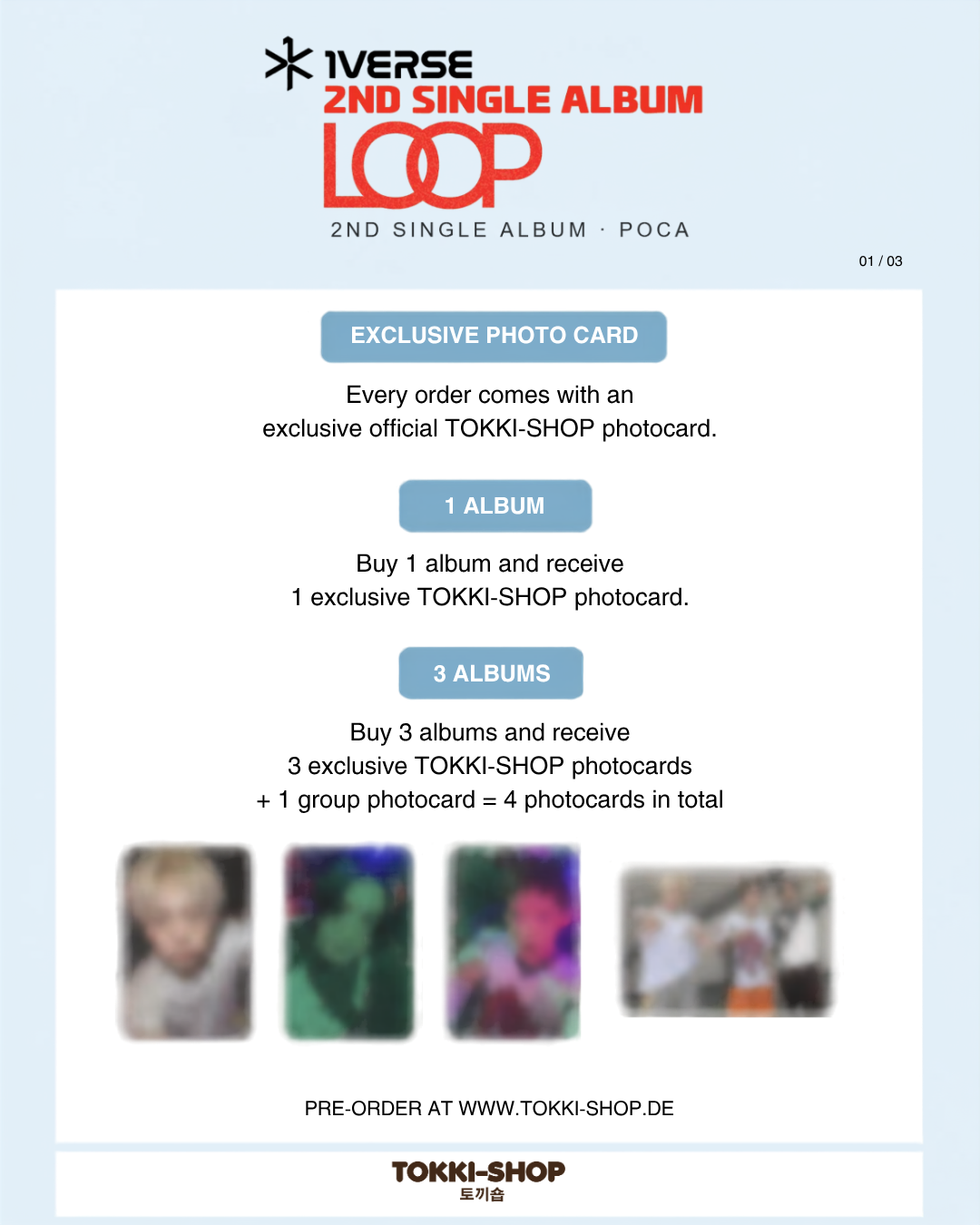 1VERSE - 2ND SINGLE ALBUM [LOOP] (POCA) - TOKKI SHOP POB