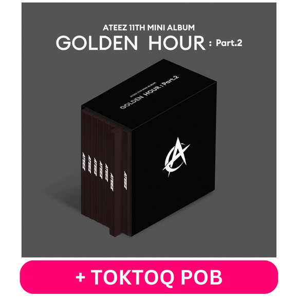 [PRE-ORDER] ATEEZ - GOLDEN HOUR : PART.2 (DIGIPACK VER.) (8-PIECE-SET) + TOKTOQ POB Gift