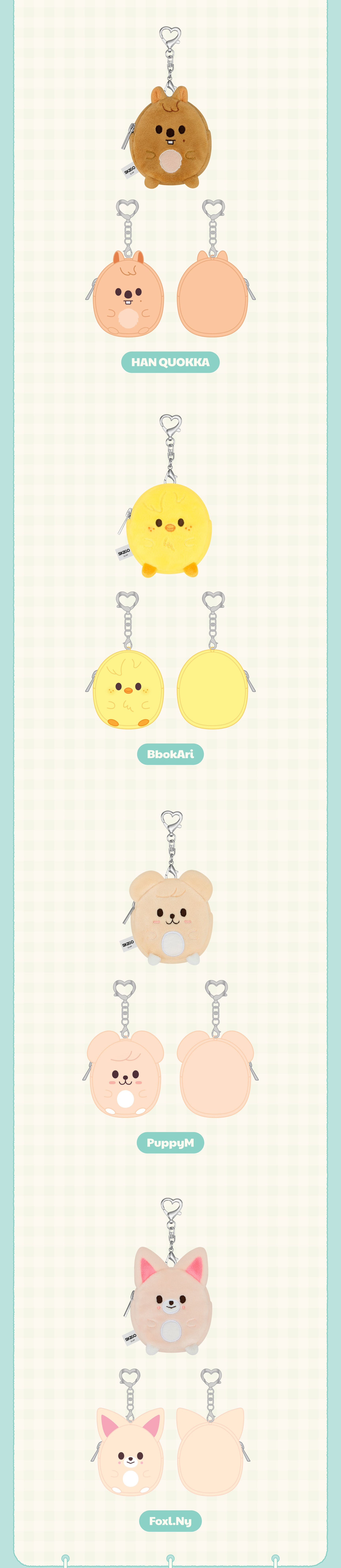 [PRE-ORDER] STRAY KIDS - PLUSH COIN POUCH [SKZOO X ZOOTOPIA2 POP-UP MD]