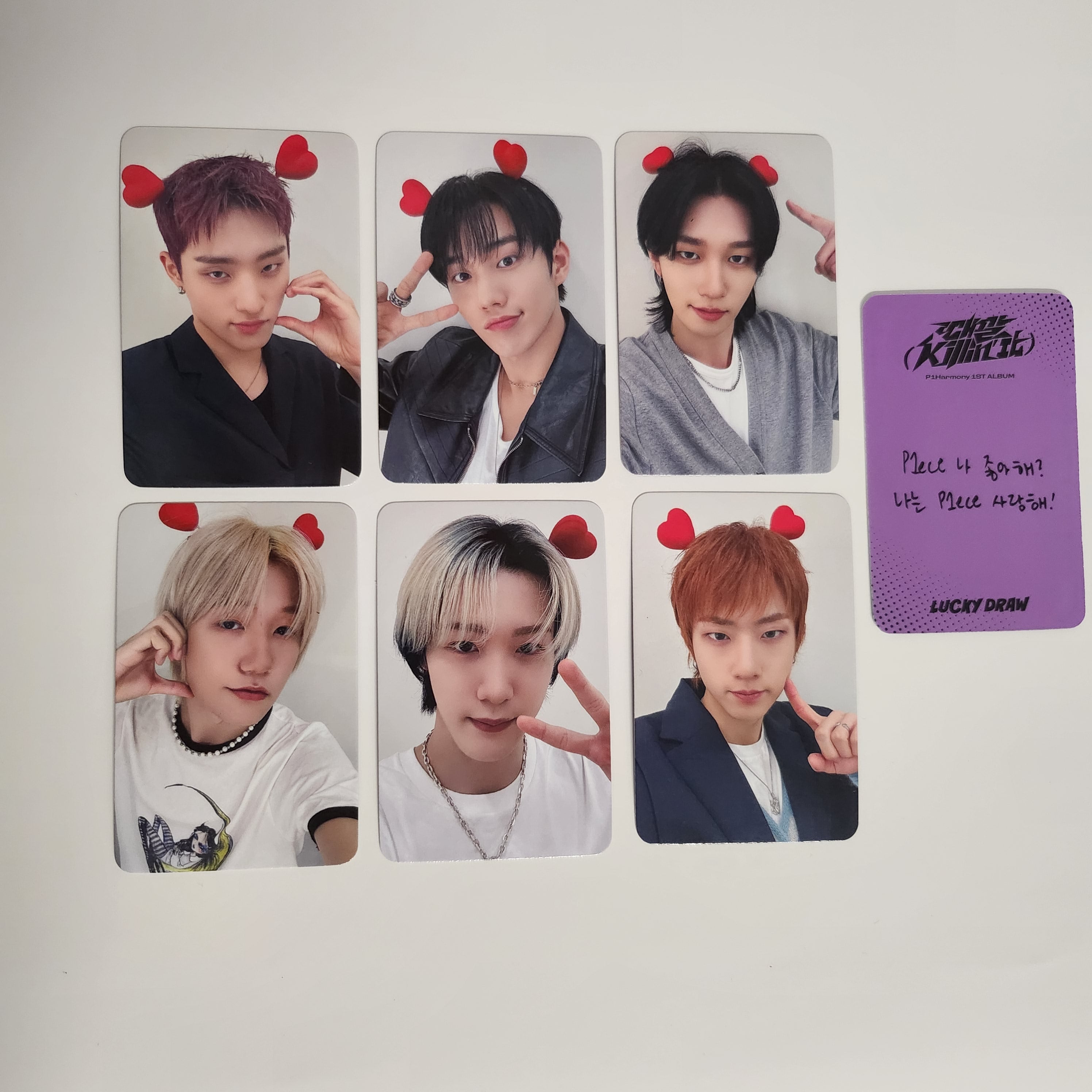 P1HARMONY - KILLIN' IT - APPLE MUSIC LUCKY DRAW POB PHOTOCARD