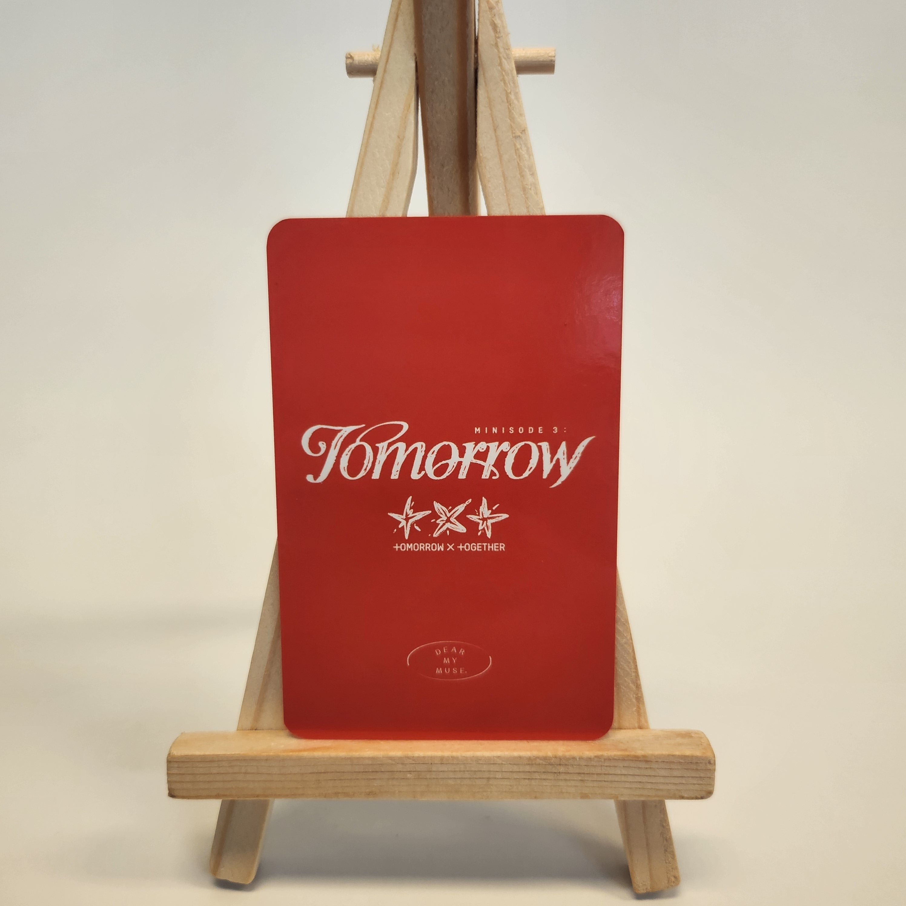 TOMORROW X TOGETHER (TXT)  - MINISODE 3: TOMORROW -  DEAR MY MUSE POB PHOTOCARD