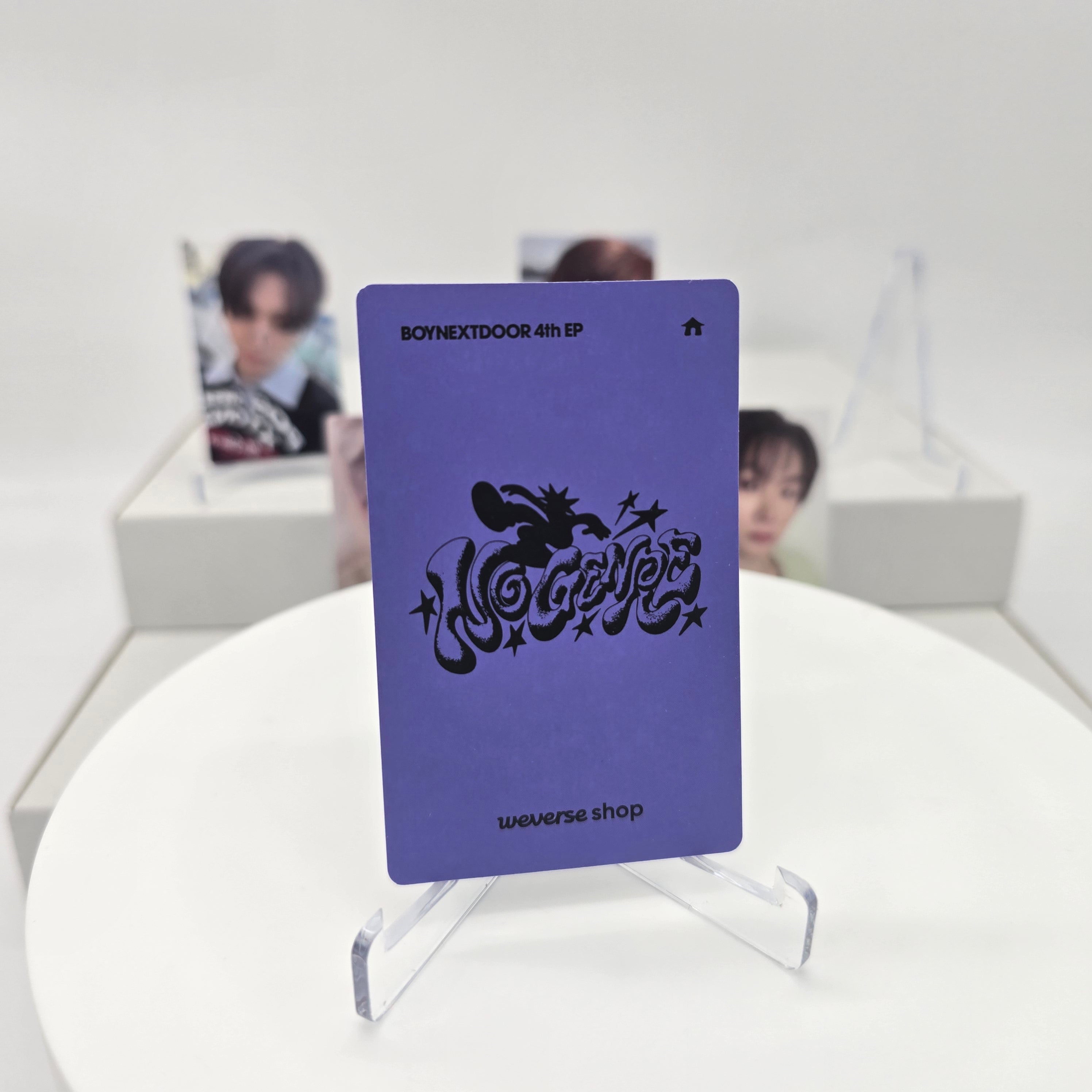 BOYNEXTDOOR - NO GENRE - WEVERSE SHOP POB PHOTOCARD
