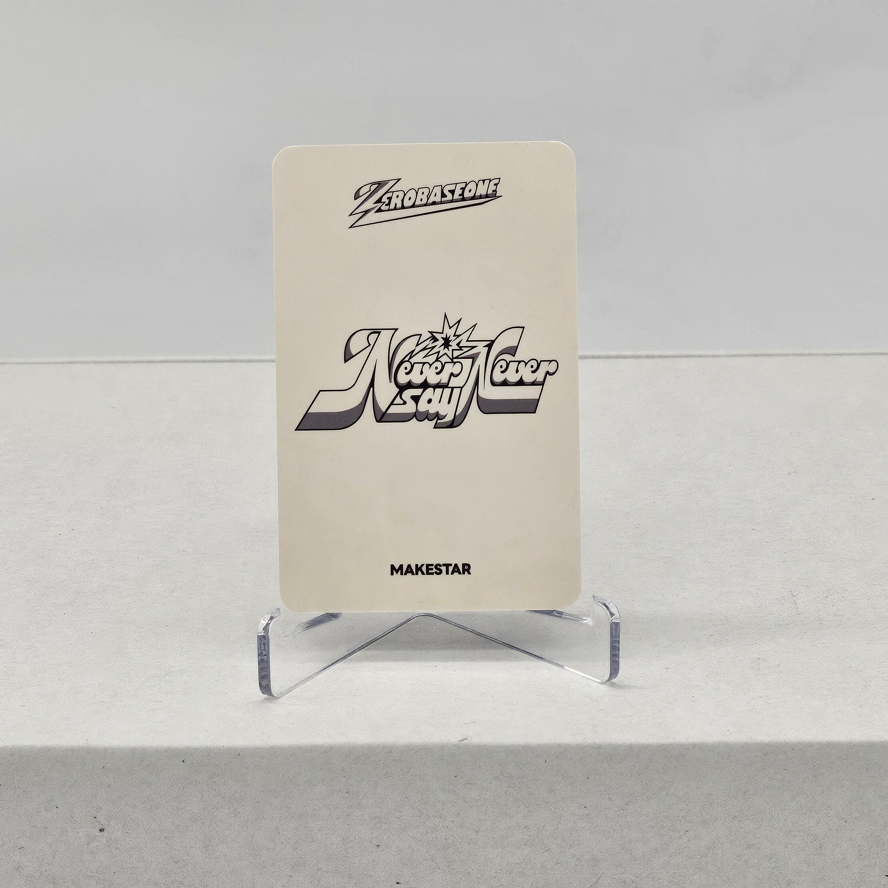 ZEROBASEONE - NEVER SAY NEVER (PHOTOBOOK VER.) - MAKESTAR POB PHOTOCARD