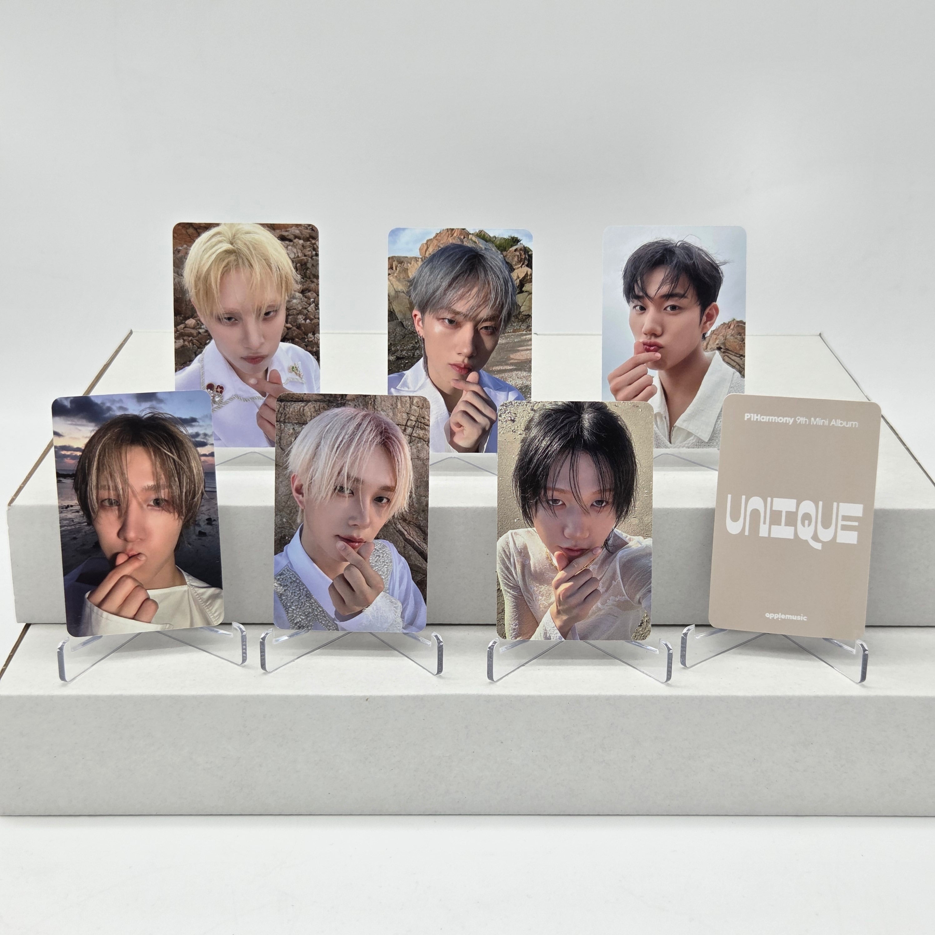 P1harmony UNIQUE applemusic 特典 トレカ ソウル 色々な 9TH P1HARMONY 📣 PRE-ORDER 📣 ソウル トレカ 特典 applemusic