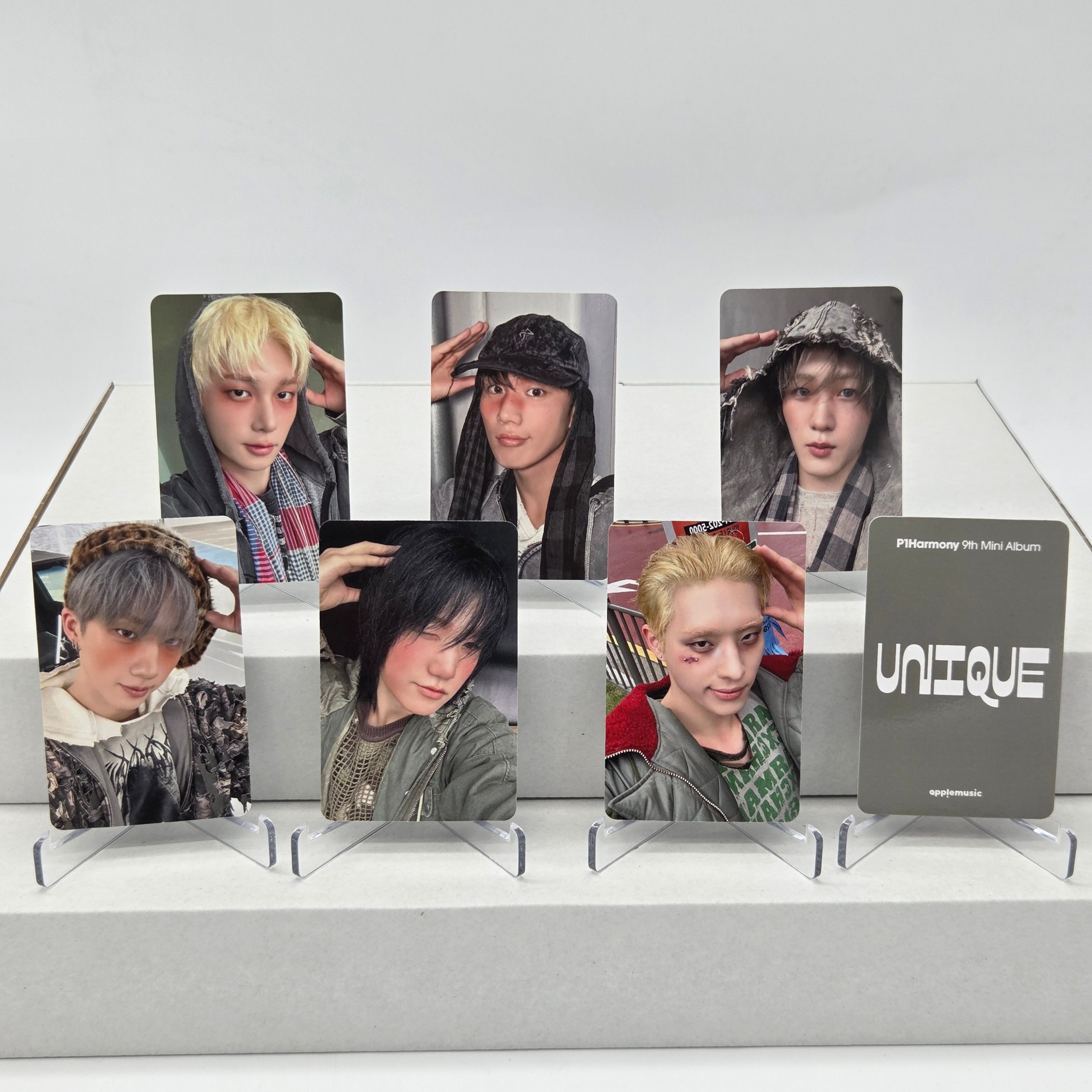 P1HARMONY - UNIQUE - APPLEMUSIC POB PHOTOCARD (PHOTOBOOK VER.)