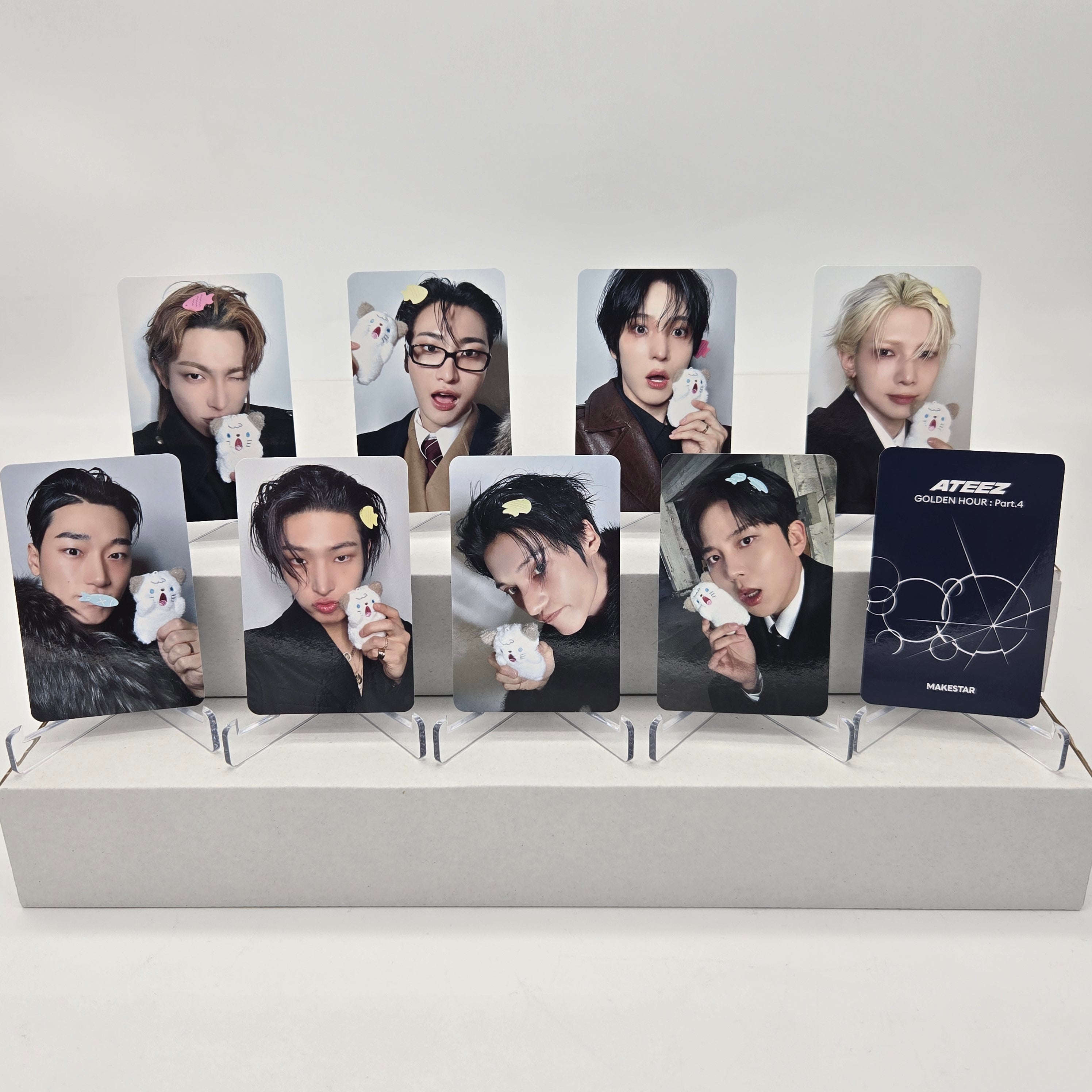 ATEEZ - GOLDEN HOUR : PART.4 - MAKESTAR POB PHOTOCARD (MEOW VER.)