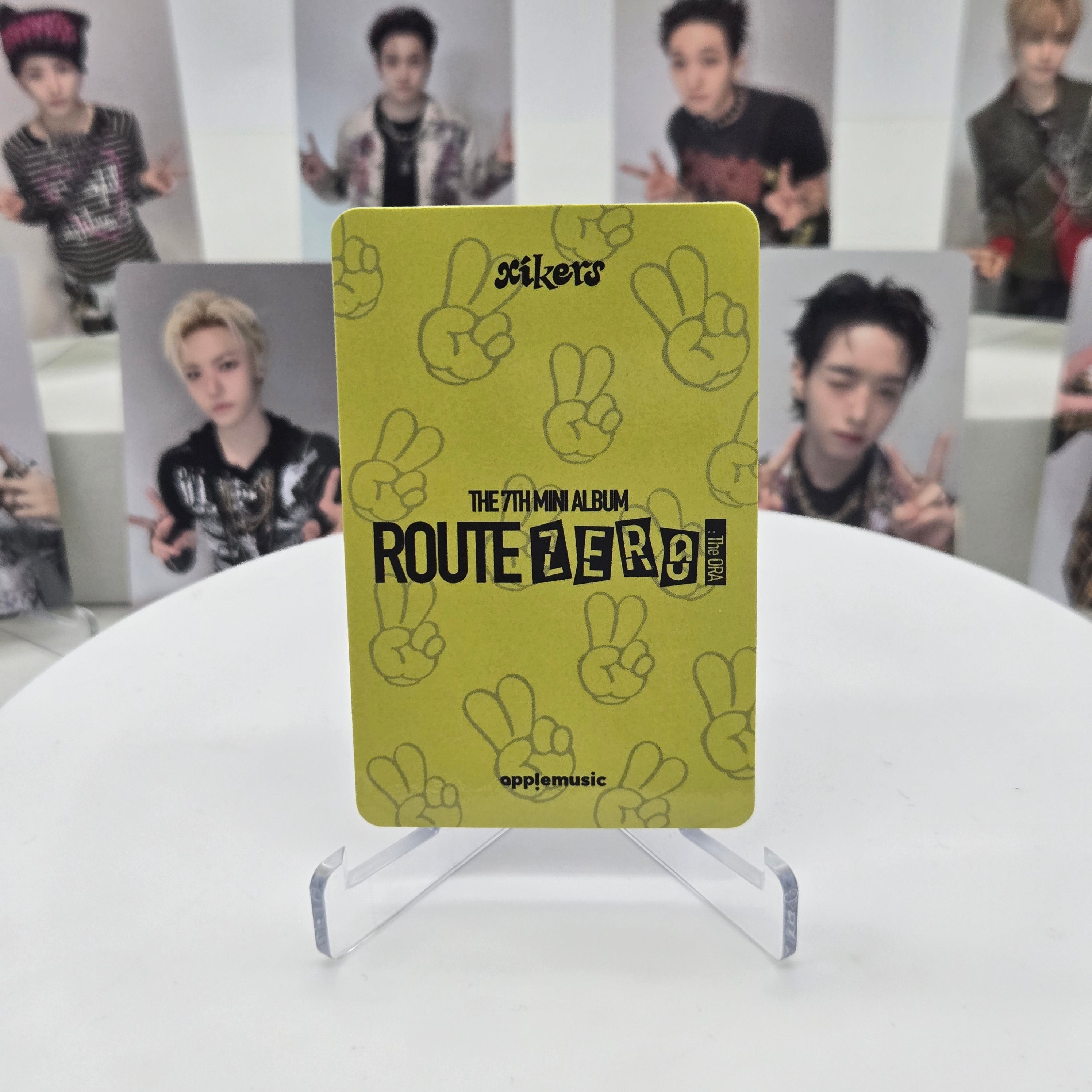 XIKERS - 7TH MINI ALBUM [ROUTE ZERO : THE ORA] - APPLE MUSIC POB PHOTOCARD