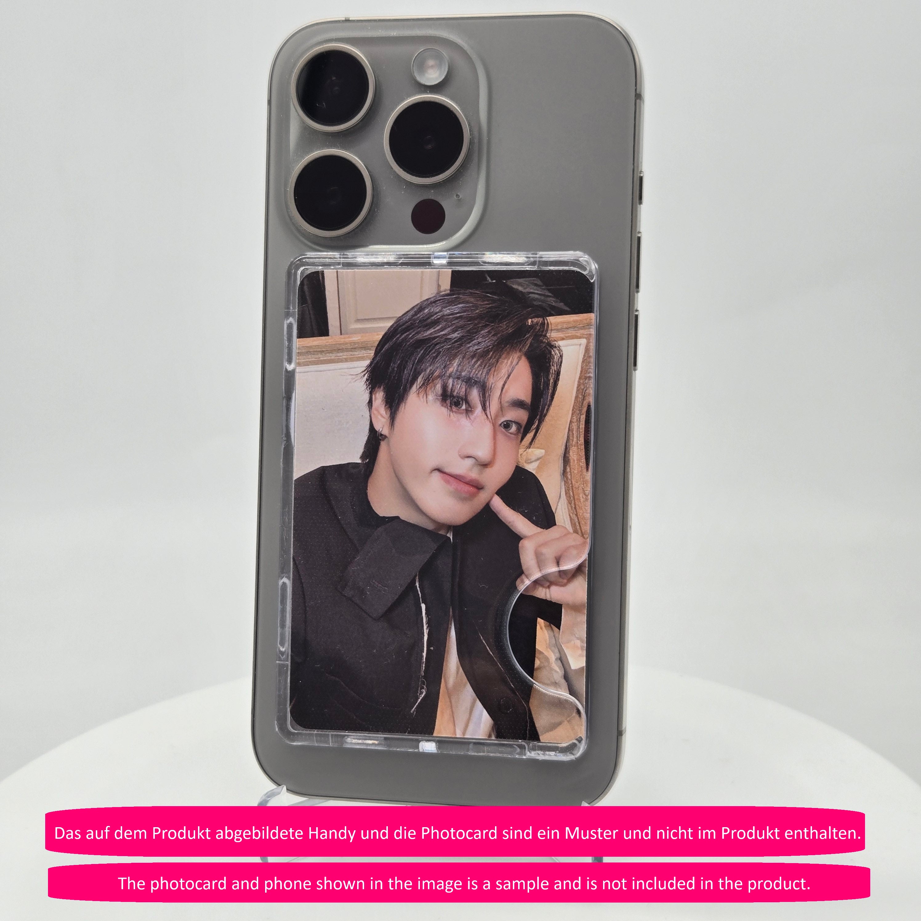 CLEAR MAGNETIC CARD HOLDER