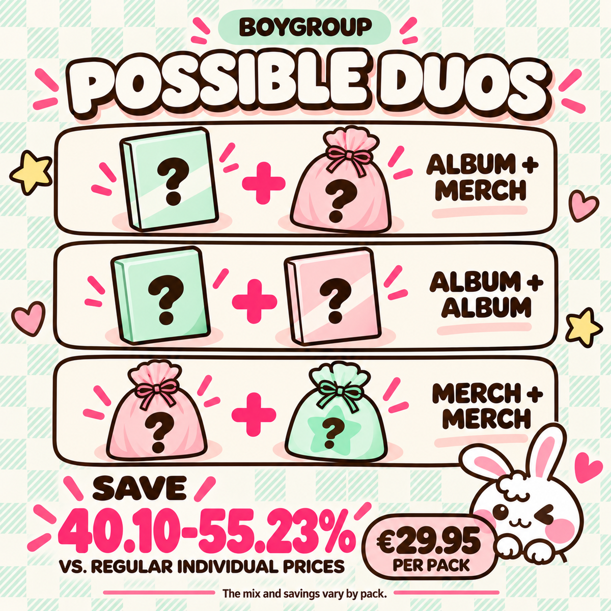 K-POP Mystery Duo Pack (Boygroup)⭐
