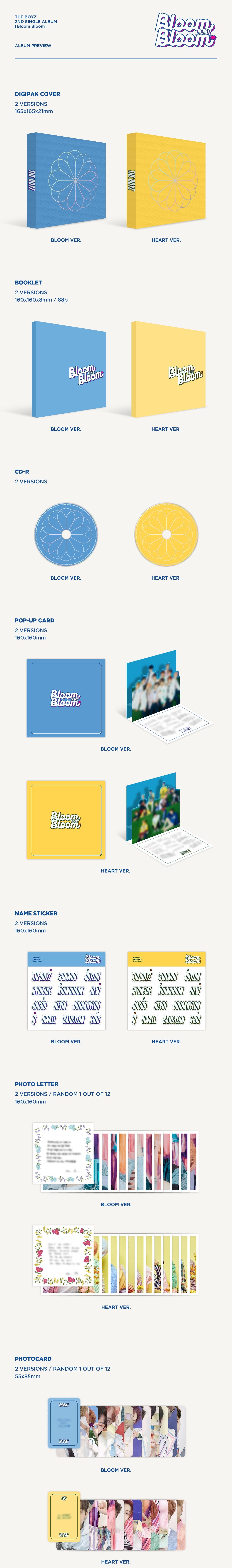 THE BOYZ - BLOOM BLOOM (2ND SINGLE ALBUM)