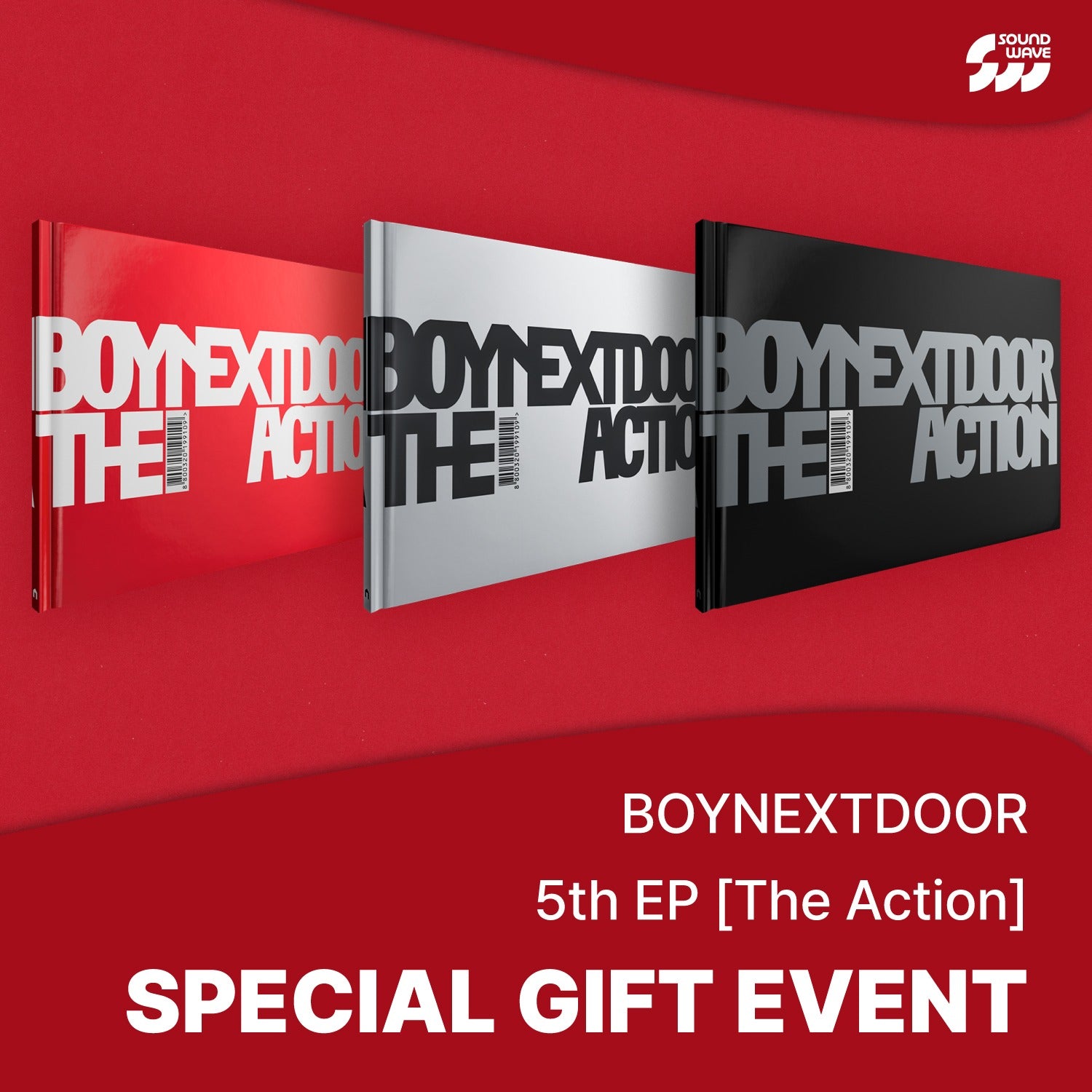 [PRE-ORDER] BOYNEXTDOOR - THE ACTION (5EP ALBUM) + SOUNDWAVE POB PHOTOCARD