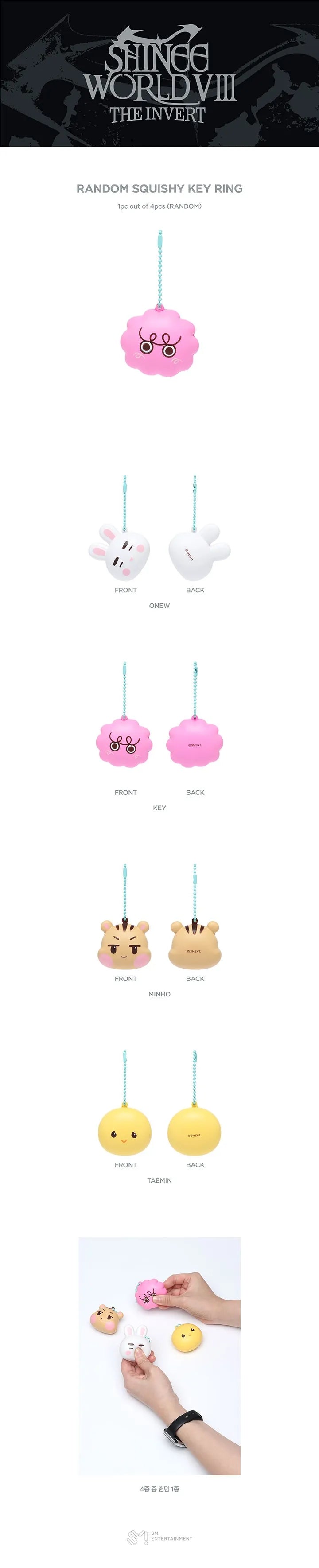 SHINee - RANDOM SQUISHY KEY RING - The Trilogy I - 2026 SHINee WORLD VIII : [THE INVERT]