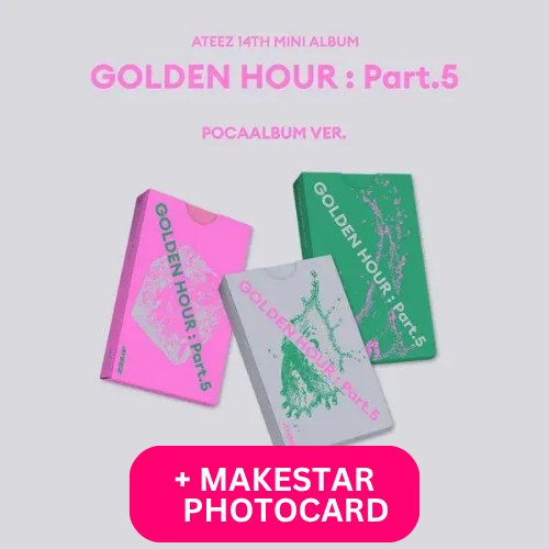 ATEEZ - 14TH MINI ALBUM [GOLDEN HOUR : Part.5] (POCAALBUM) - MAKESTAR POB