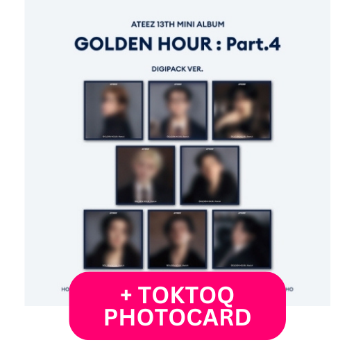 [PRE-ORDER] ATEEZ - 13TH MINI ALBUM [GOLDEN HOUR : PART.4] (DIGIPACK VER.) + TOKTOQ POB