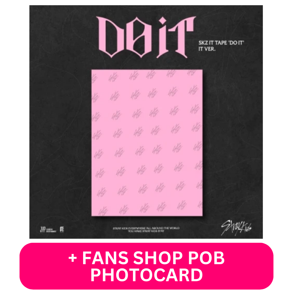 [PRE-ORDER] STRAY KIDS - SKZ IT TAPE ‘DO IT’ (IT VER.) + FANS SHOP POB PHOTOCARD