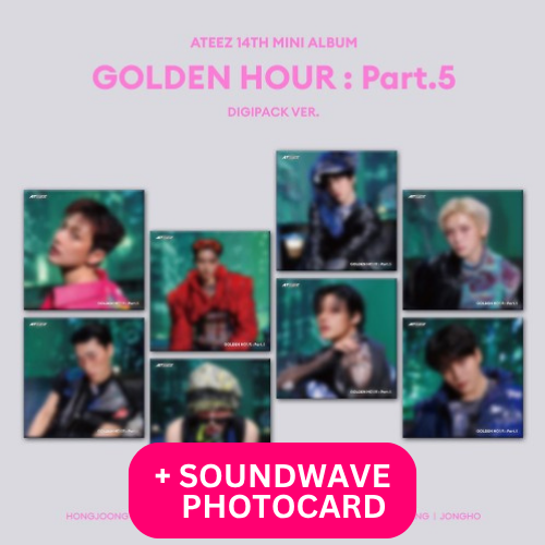 ATEEZ - 14TH MINI ALBUM [GOLDEN HOUR : Part.5] (DIGIPACK Ver.) - SOUNDWAVE POB