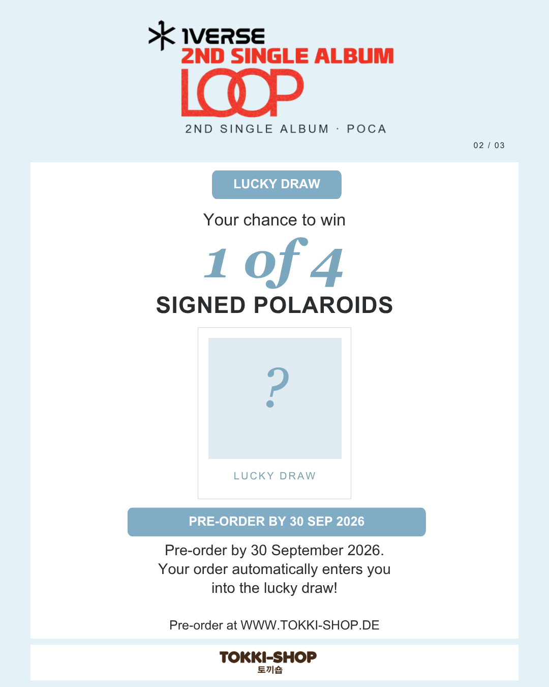 1VERSE - 2ND SINGLE ALBUM [LOOP] (POCA) - TOKKI SHOP POB