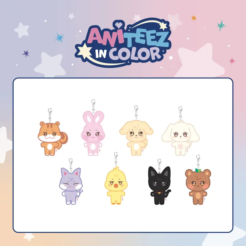 ATEEZ - ANITEEZ PLUSH KEYRING  [ANITEEZ IN COLOR]
