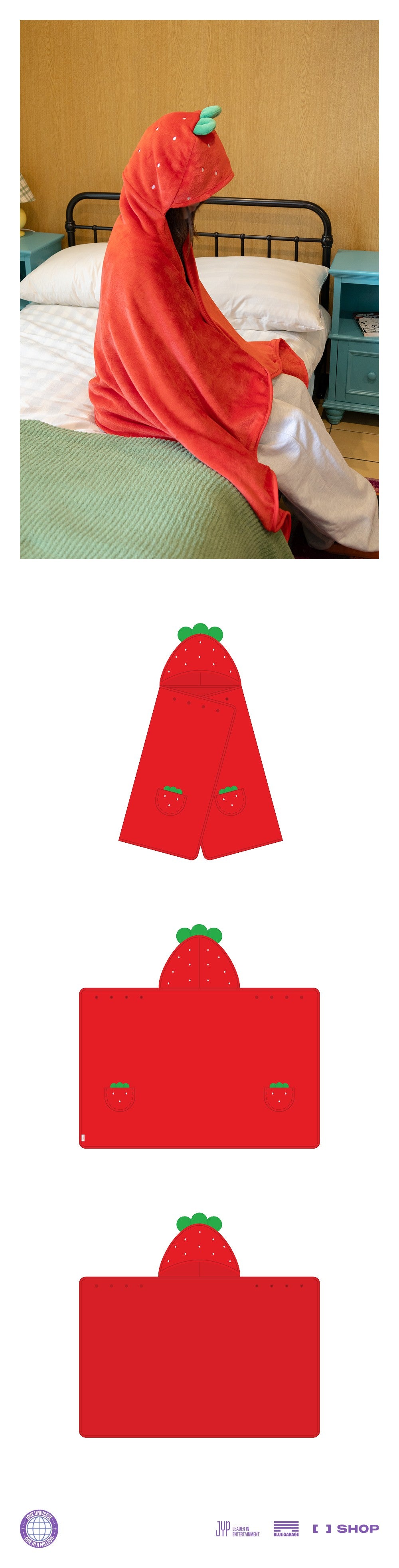 [PRE-ORDER] TWICE -  CHAEYOUNG STRAWBERRY BLANKET 2025 TWICE FANMEETING [10VE UNIVERSE] MD