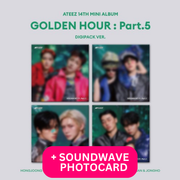 ATEEZ - 14TH MINI ALBUM [GOLDEN HOUR : Part.5] (DIGIPACK UNIT Ver.) - SOUNDWAVE POB