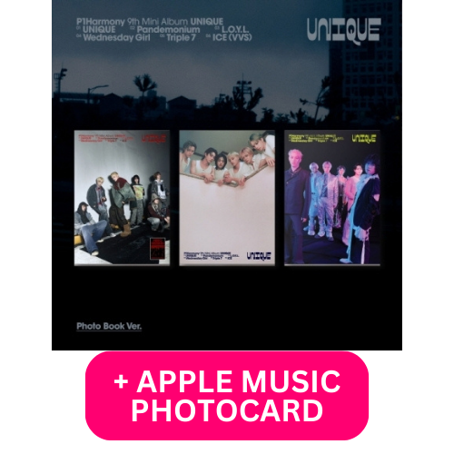 [PRE-ORDER] P1HARMONY - 9TH MINI ALBUM [UNIQUE] (PHOTOBOOK VER.) + APPLEMUSIC POB PHOTOCARD
