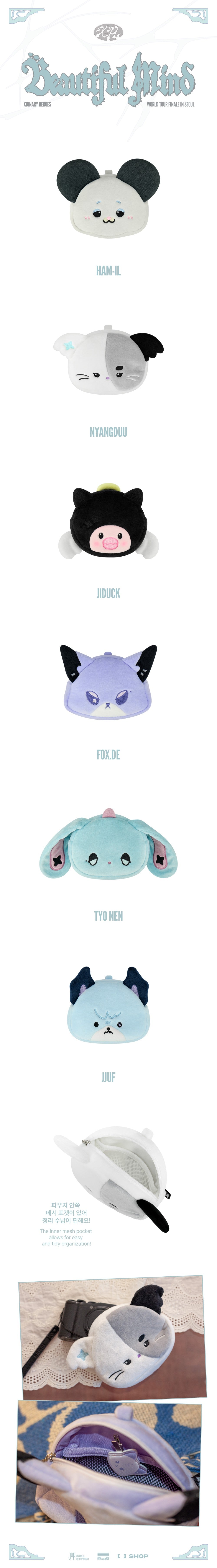 [PRE-ORDER] Xdinary Heroes - Xdinary Monsters FACE POUCH [Beautiful Mind] World Tour FINALE in SEOUL Merch