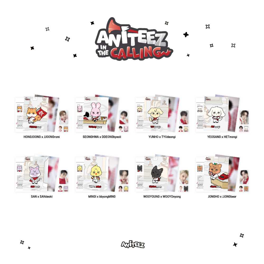 [PRE-ORDER] ATEEZ - ANITEEZ IN THE CALLING - CALLING PROFILE HOLDER SET