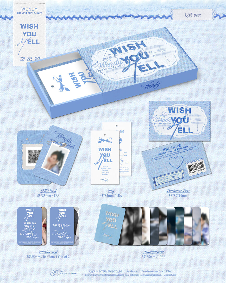 WENDY (RED VELVET) - WISH YOU HELL (QR VER.) [2ND MINI ALBUM]