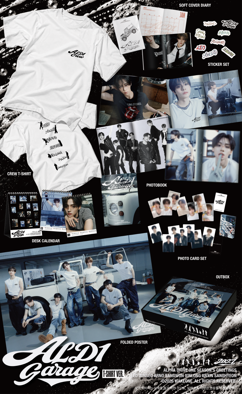 ALPHA DRIVE ONE - 2027 SEASON'S GREETINGS [ALD1 GARAGE (T-SHIRT VER.)]