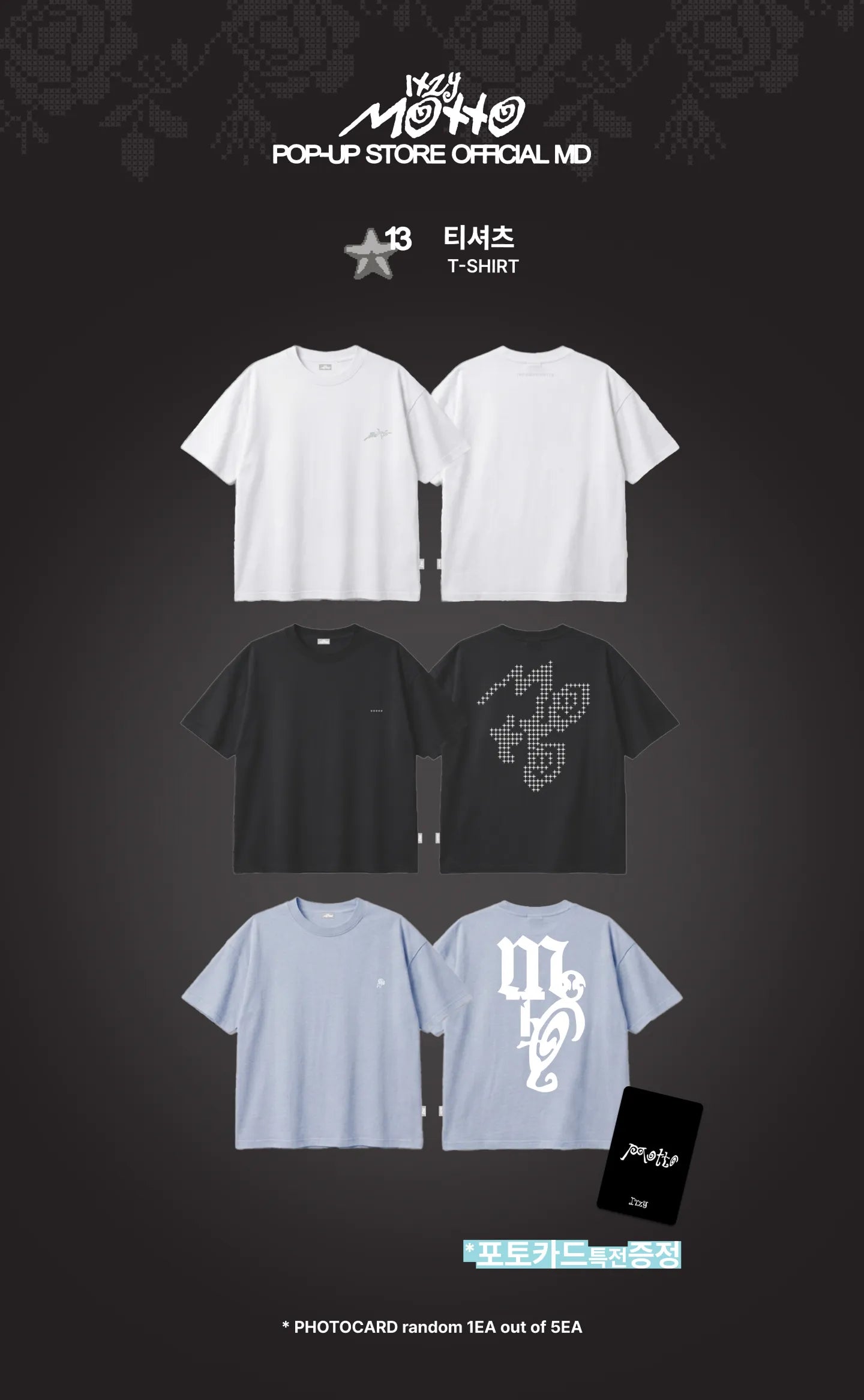 ITZY - T-SHIRT <Motto> [POP-UP STORE]