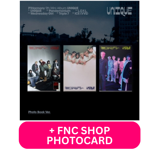 [PRE-ORDER] P1HARMONY - 9TH MINI ALBUM [UNIQUE] (PHOTOBOOK VER.) + FNC STORE PHOTOCARD