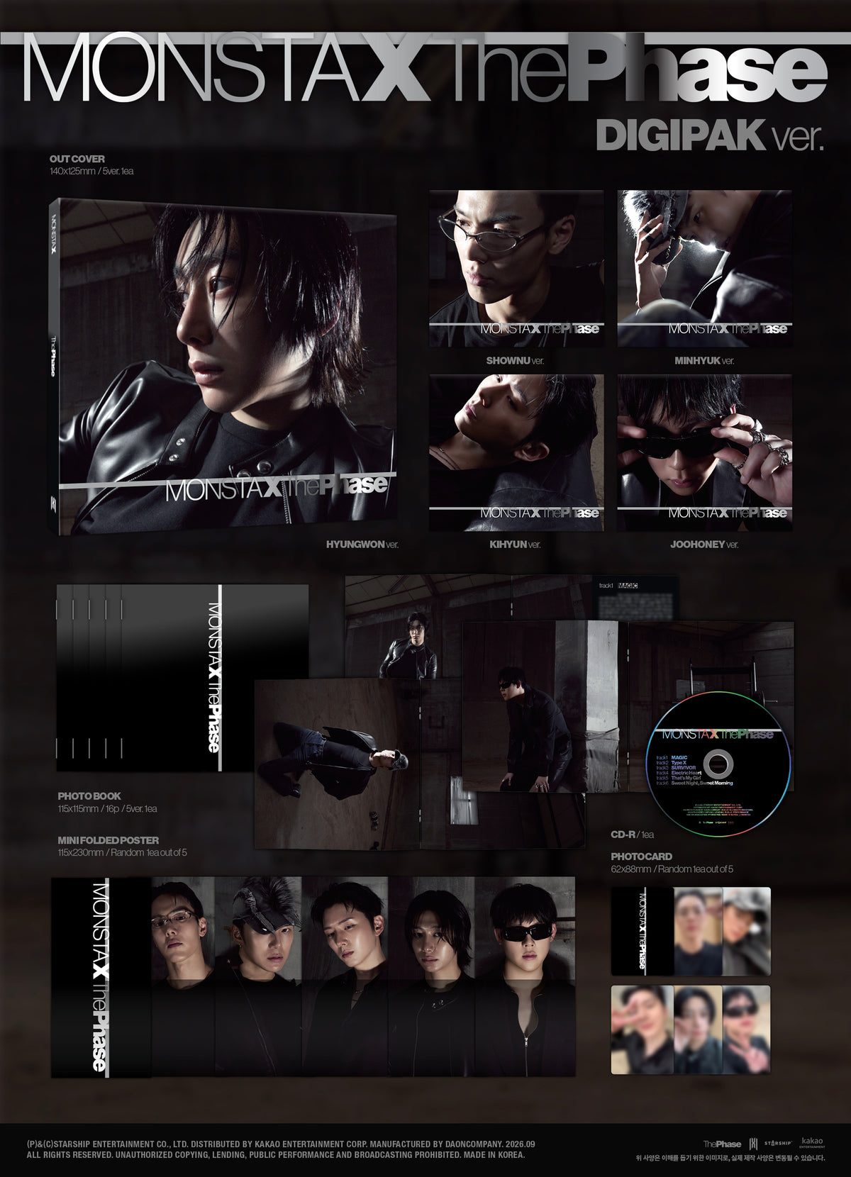 MONSTA X - EP [THE PHASE] DIGIPAK VER.