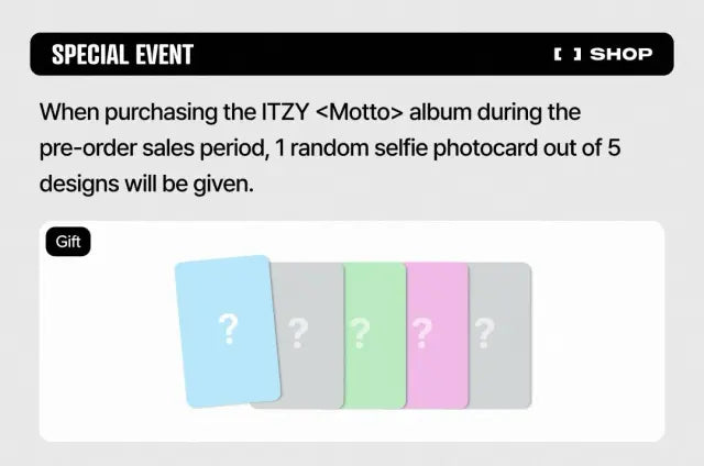 ITZY - MINI ALBUM <Motto> (Member Ver.) - FANS POB