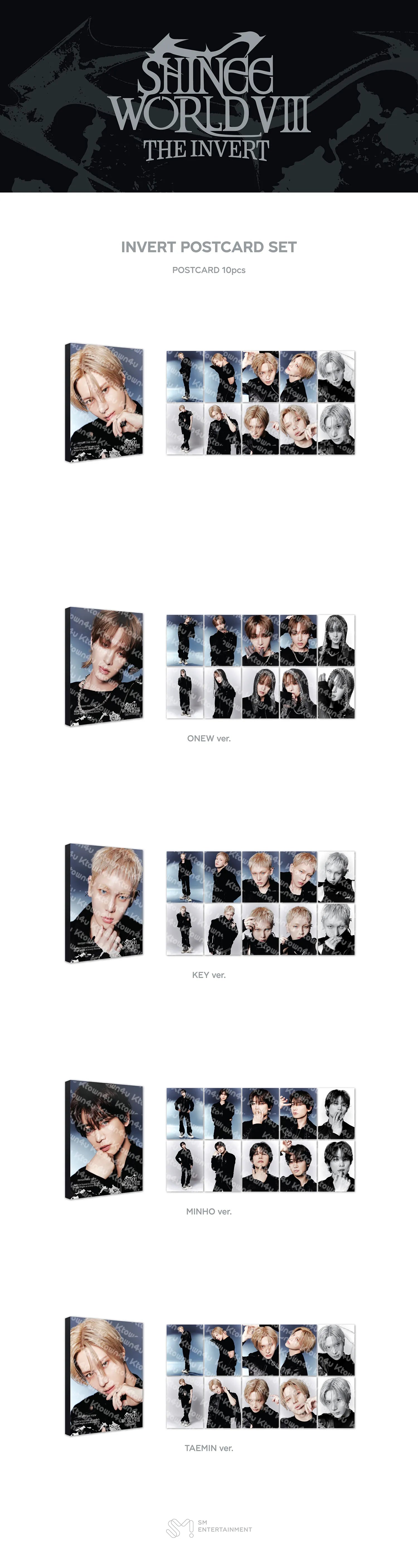 SHINee - INVERT POSTCARD SET - The Trilogy I - 2026 SHINee WORLD VIII : [THE INVERT]