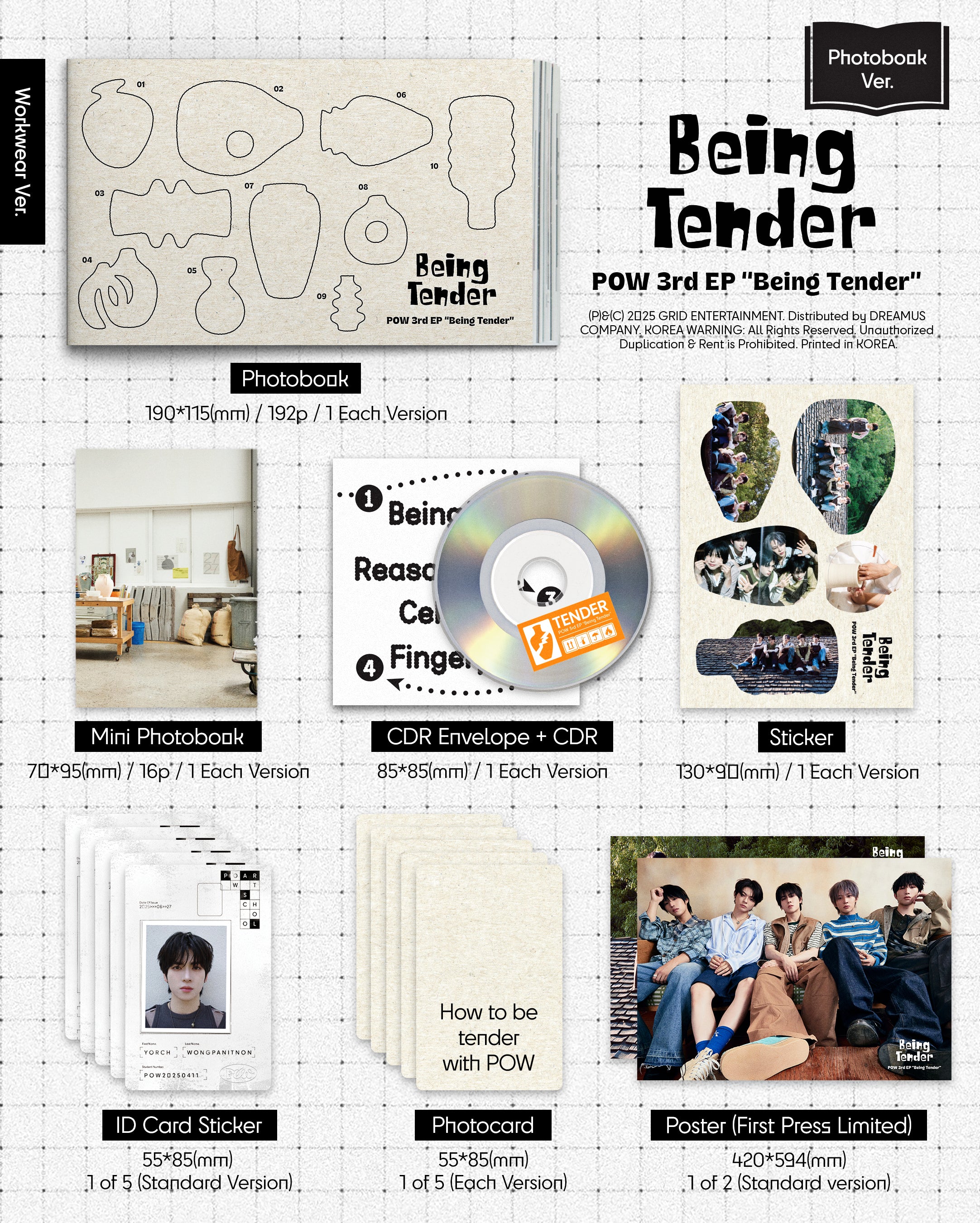 POW - BEING TENDER (PHOTOBOOK VER.) [3RD MINI ALBUM]