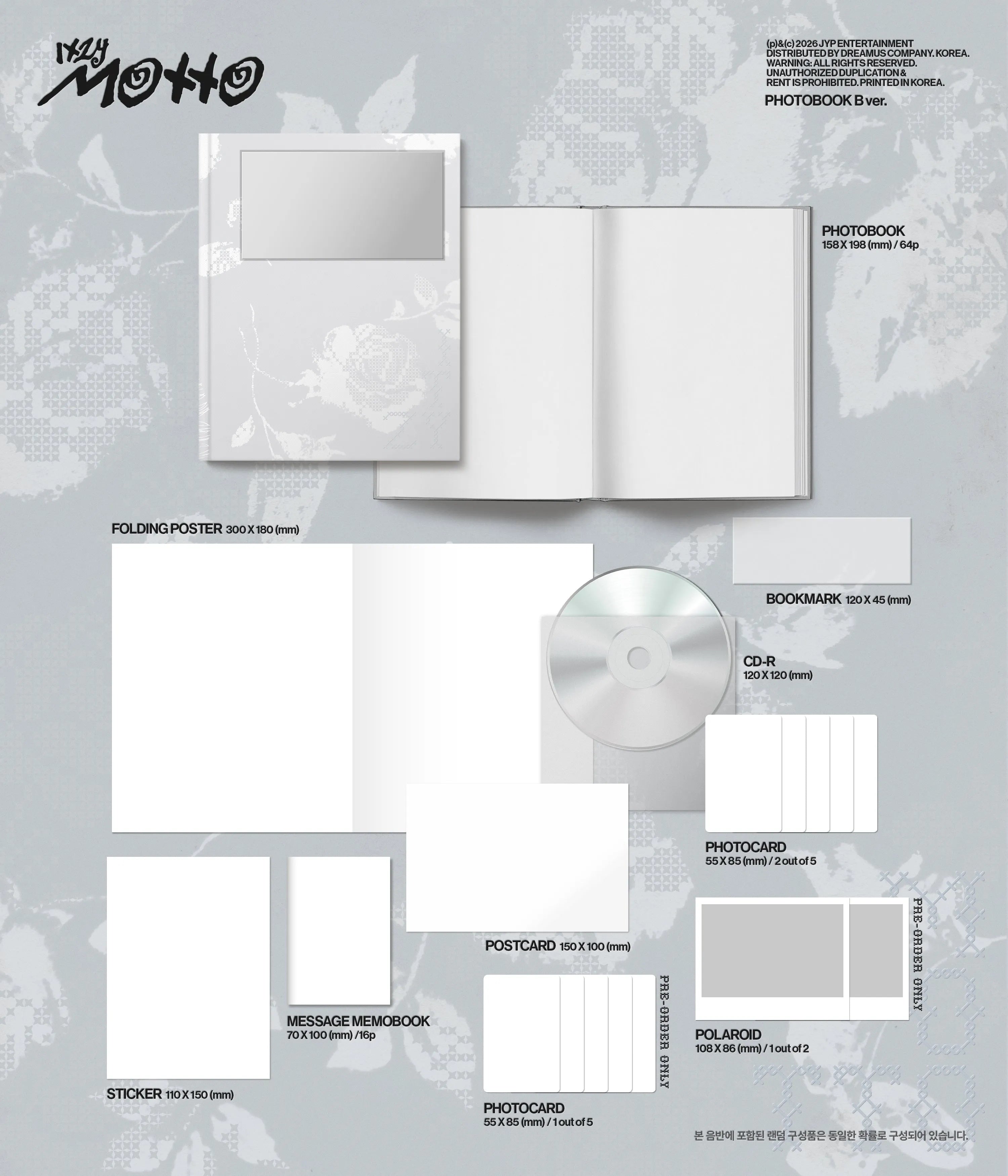 ITZY - MINI ALBUM <Motto> (Photobook Ver.) - Withmuu POB