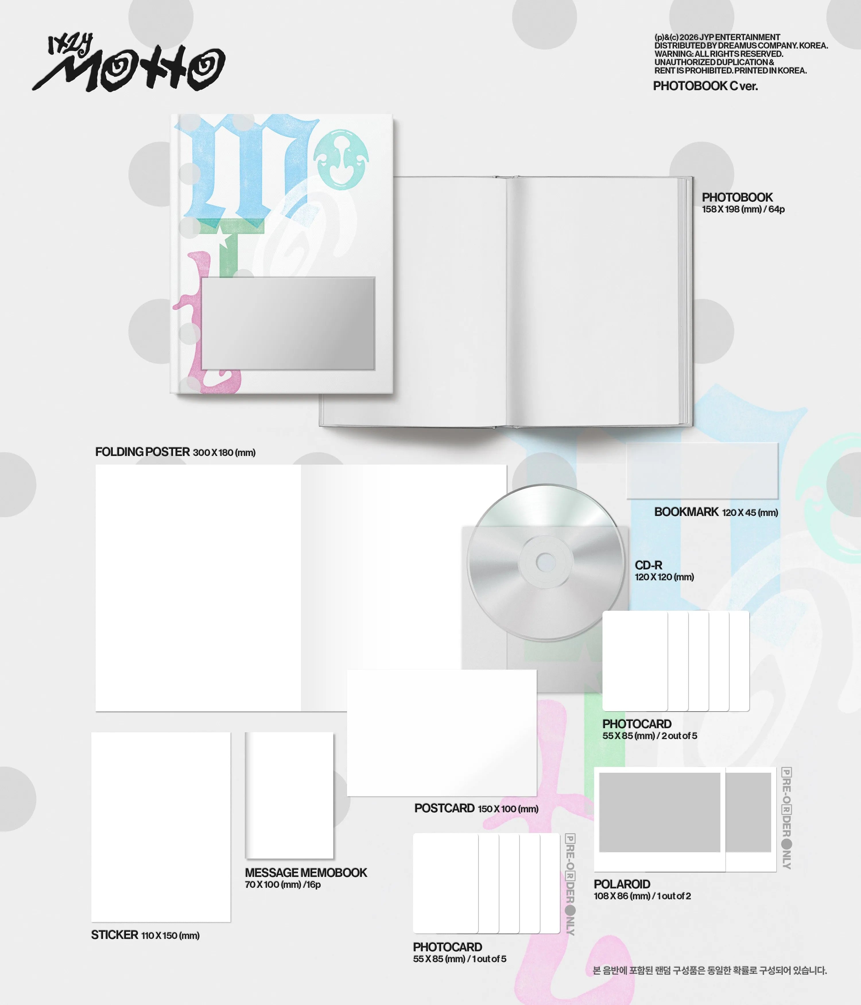 ITZY - MINI ALBUM <Motto> (Photobook Ver.) - Withmuu POB