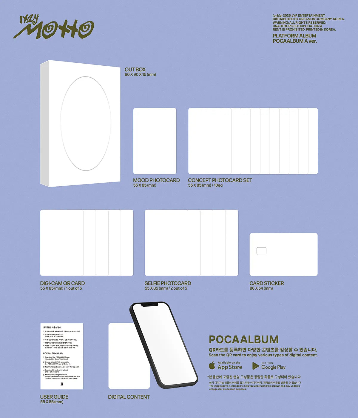 ITZY - MINI ALBUM <Motto> (POCAALBUM Ver.) - FANS POB