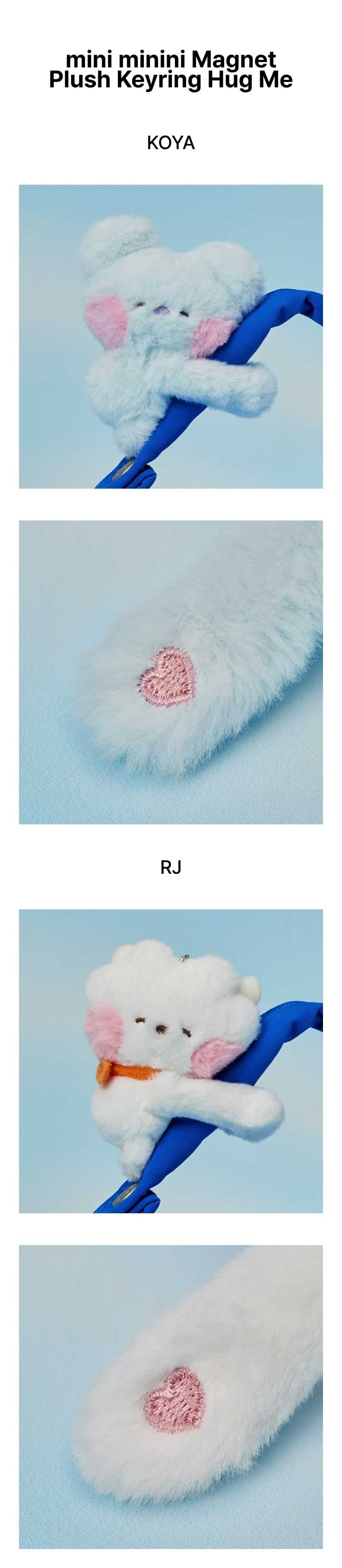 [PRE-ORDER] BT21 (BTS) - mini minini MAGNET PLUSH KEYRING HUG ME